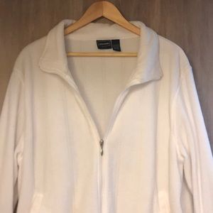 Bobbie Brooks Woman Light White Fuzzy Jacket